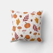 Thanksgiving Elements Throw Pillow クッション (裏面)