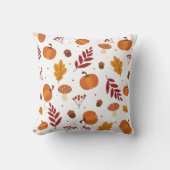 Thanksgiving Elements Throw Pillow クッション (正面)