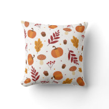 Thanksgiving Elements Throw Pillow
