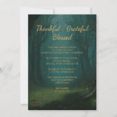 Thanksgiving Enchanted Autumn Fairy Party 招待状 (裏面)