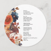 Thanksgiving Fall autumn Pumpkins Menu  メニュー (正面)