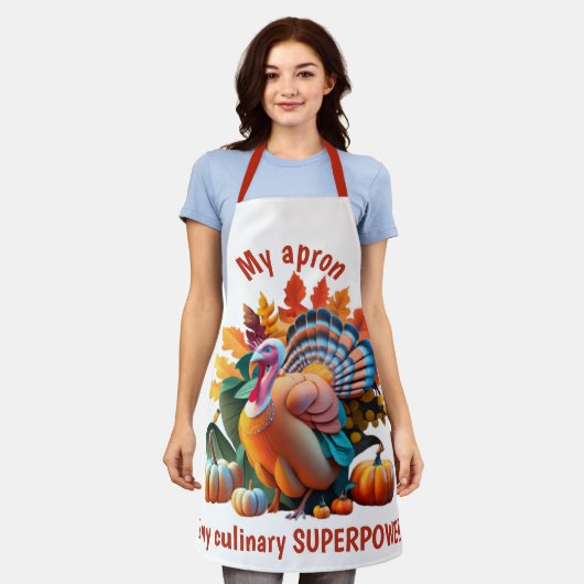 Thanksgiving, Fall Festival エプロン (着用した状態)