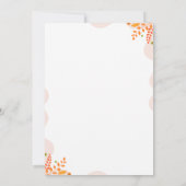 Thanksgiving Fall Leaves Dinner Invitation 招待状 (裏面)