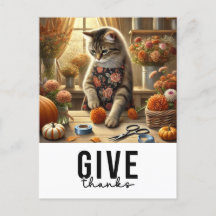 Thanksgiving Fall themed for Cat Lovers 