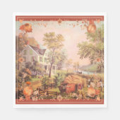 Thanksgiving Farmers Home Harvest スタンダードランチョンナプキン (正面)