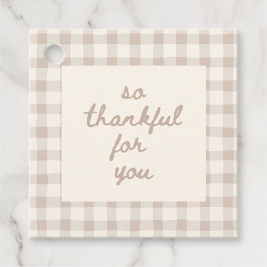 Thanksgiving Favor Gift Tag フェイバータグ (正面)