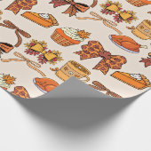 Thanksgiving Feast Themed ラッピングペーパー (角)