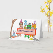 Thanksgiving Feast with Friends カード (黄色い花)