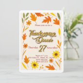 Thanksgiving Flat Holiday Card シーズンカード (スタンド正面)