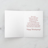 Thanksgiving Folded Greeting Card カード (内部)