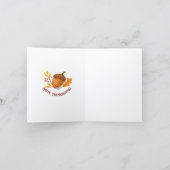 Thanksgiving Folded Greeting Card カード (内部)