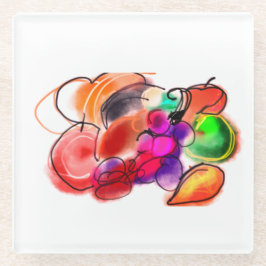 Thanksgiving food ガラスコースター