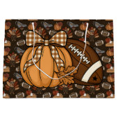 Thanksgiving Football  ラージペーパーバッグ (正面)