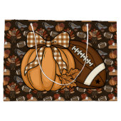 Thanksgiving Football  ラージペーパーバッグ (裏面)