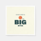 Thanksgiving/Friendsgiving Dinner Feast Paper スタンダードカクテルナプキン (正面)