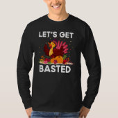 Thanksgiving Friendsgiving Fall Humour Basted Tシャツ (正面)