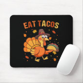 Thanksgiving Funny Mexican Turkey Eats Tacos Chris マウスパッド (マウス)