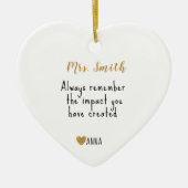 Thanksgiving Gift 2024 - Personalized Keepsake セラミックオーナメント (正面)