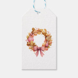 Thanksgiving Gift Enclosure Card with Autumn Wreat ギフトタグ