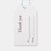 Thanksgiving Gift Enclosure Card with Autumn Wreat ギフトタグ (裏面)