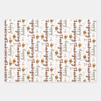 Thanksgiving Gift Wrap – Celebrate in Style ラッピングペーパーシート
