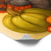 Thanksgiving Gnome Poster ポスター (角)