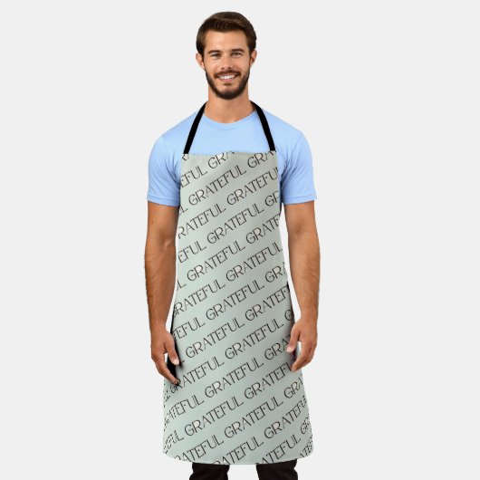 thanksgiving grateful apron  エプロン (着用した状態)