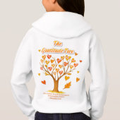 Thanksgiving Gratitude Tree Kids Pullover Hoodie (裏面)