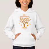 Thanksgiving Gratitude Tree Kids Pullover Hoodie (正面)