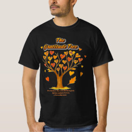 Thanksgiving Gratitude Tree Men's Value T-Shirt Tシャツ