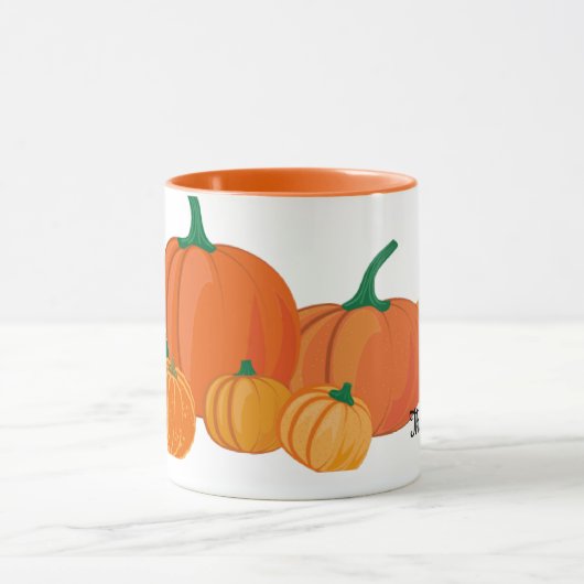 Thanksgiving Happiness in Every Sip マグカップ (中央)