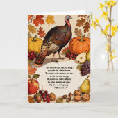 Thanksgiving Harvest カード (黄色い花)