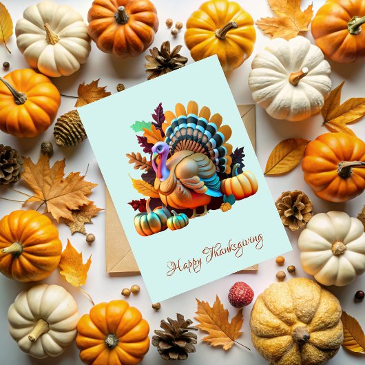 Thanksgiving honor turkey Invitacion カード