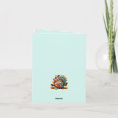 Thanksgiving honor turkey Invitacion カード (裏面)