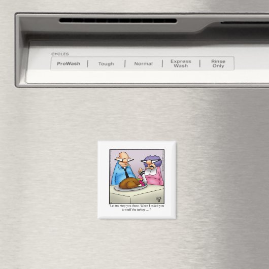 Thanksgiving Humor Refrigerator Magnet  マグネット (インサイチュ (食洗機))