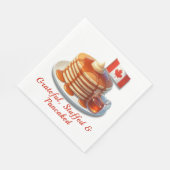 Thanksgiving Humour Canada | Maple Pancakes & Fall スタンダードランチョンナプキン (角)