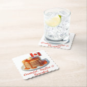 Thanksgiving Humour Canada | Maple Pancakes & Fall ペーパーコースター (インサイチュ)