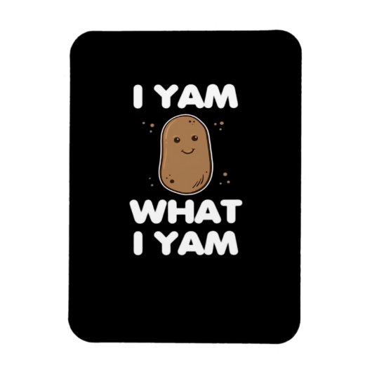 Thanksgiving I Yam What I Yam Funny Fall Classic マグネット (縦)