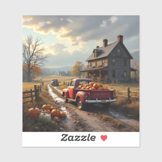 Thanksgiving in the country シール (シート)