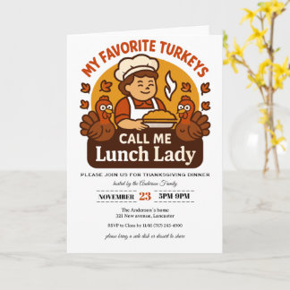 Thanksgiving Invitation Card カード