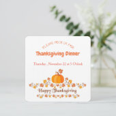 thanksgiving invitation card 招待状 (スタンド正面)