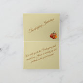 Thanksgiving invitation with pumpkins カード (内部)