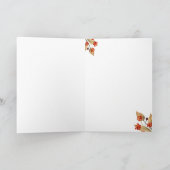 Thanksgiving Joy Floral Pumpkin Card カード (内部)
