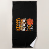 Thanksgiving Just A Girl Who Loves Fall And Goats ビーチタオル (正面)