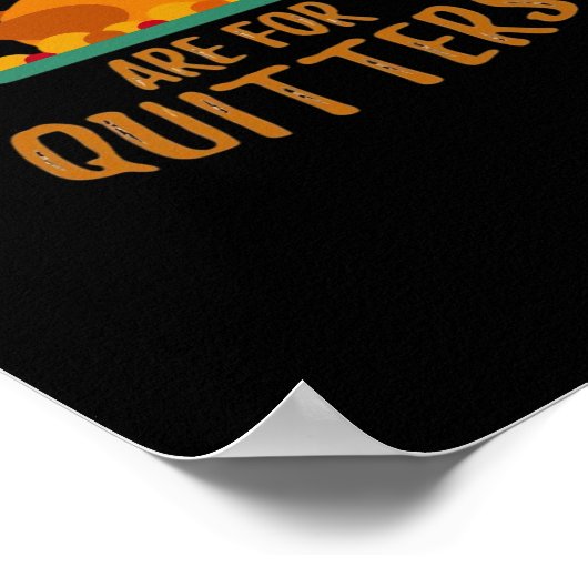 Thanksgiving Leftovers Are For Quitters Classic Co ポスター (角)
