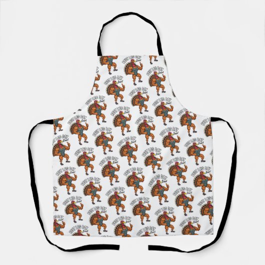 Thanksgiving Leg Day Apron エプロン (正面)