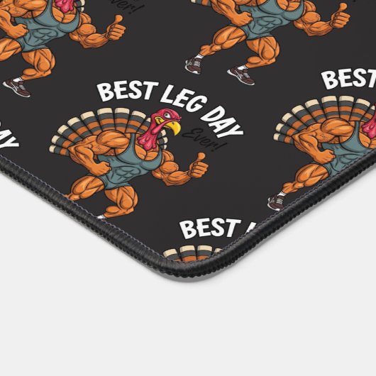 Thanksgiving Leg Day  Desk Mat デスクマット (コーナー)
