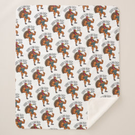 Thanksgiving Leg Day Sherpa Blanket シェルパブランケット