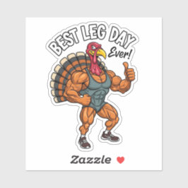 Thanksgiving Leg Day Sticker シール