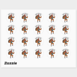 Thanksgiving Leg Day Sticker ラウンドシール